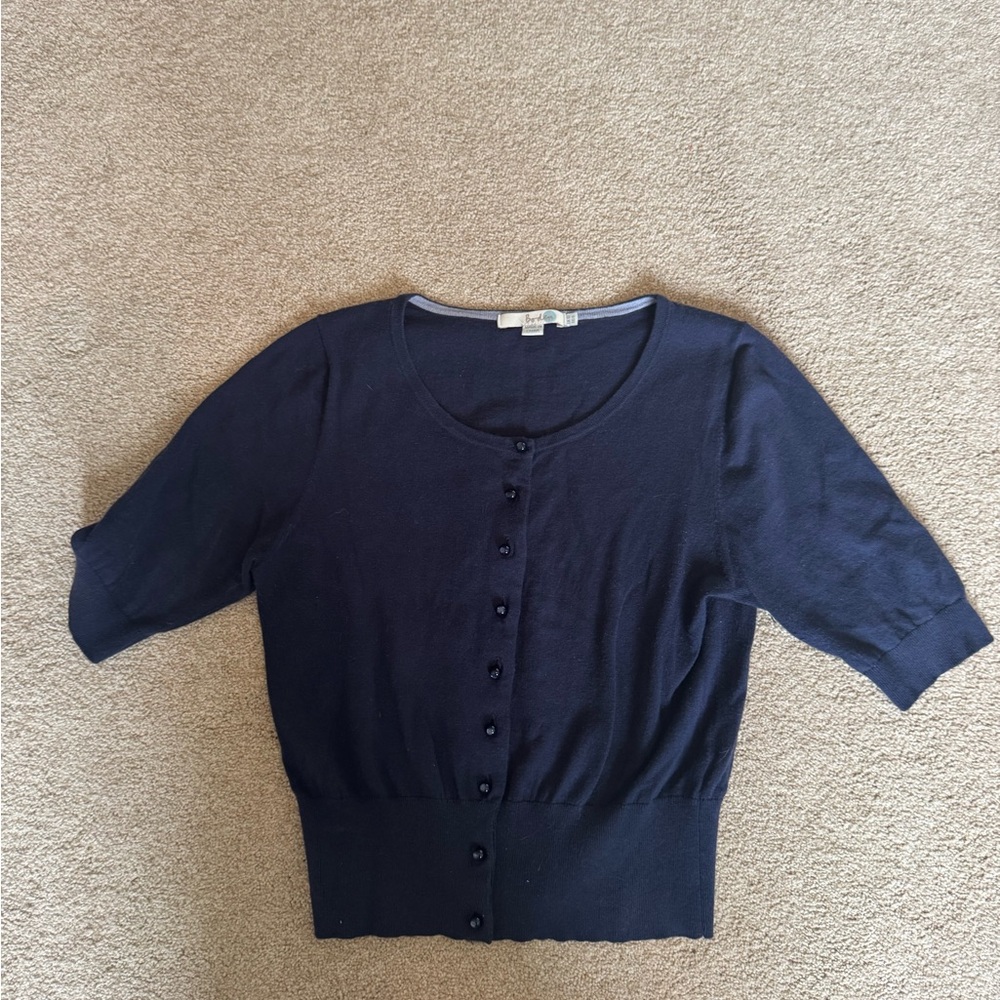 Boden Navy Knit Cardigan